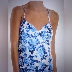 Hanky Panky NWT Satin Sleep Cami Deja Blue Size Small